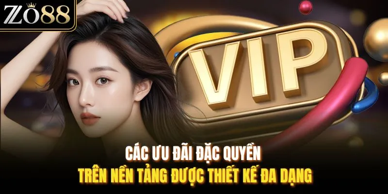 Các ưu đãi đặc quyền trên nền tảng được thiết kế đa dạng