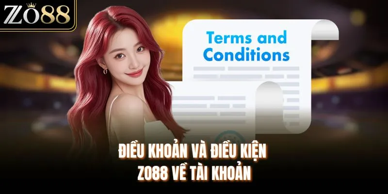 Điều khoản và điều kiện ZO88 về tài khoản